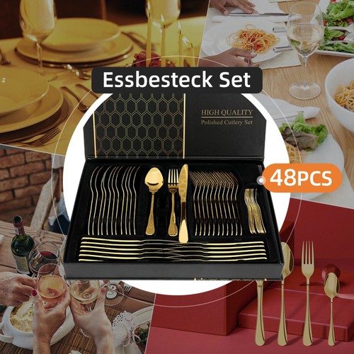 48x besteck set besteckkoffer - 48x,