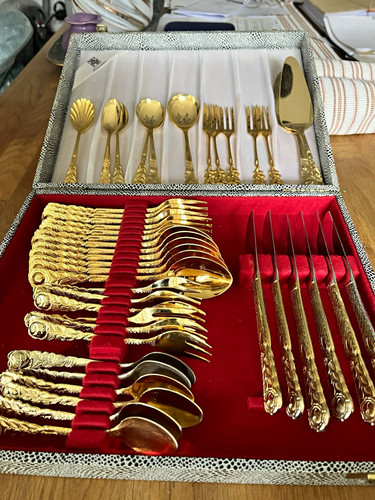 Wmf besteck set - besteck-set, gold